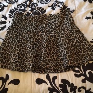 Cheetah print skirt